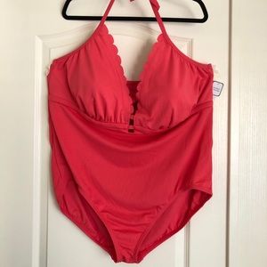 Time and Tru 3x 1 Piece Peach Swimsuit